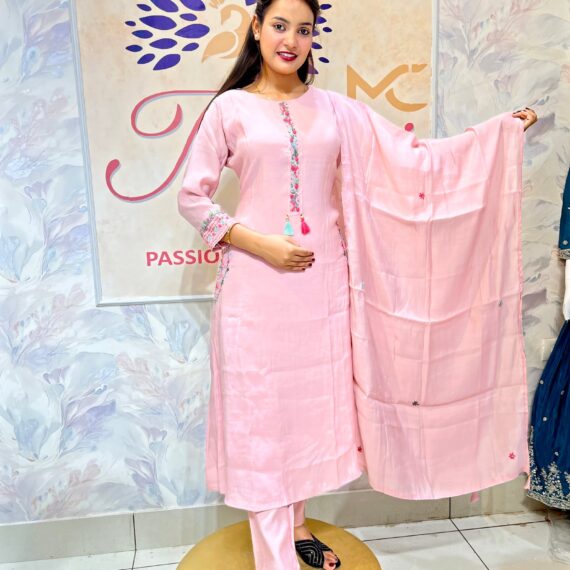 Plazo Set - Light Pink Colour