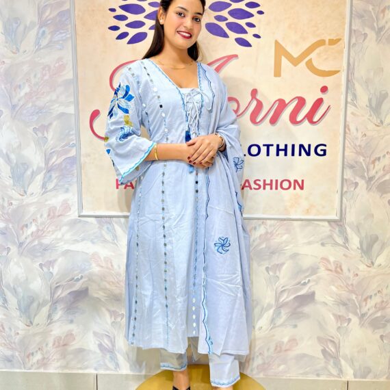 Plazo Suit - Powder Blue